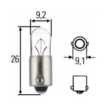 HELLA 8GP002067121 - LAMPARA T8/4 12V 4W