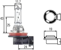 HELLA 8GH008358121 - LAMPARA H-12V.55W.