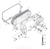 DIESEL TECHNIC 110119 - Enfriador aceite Scania