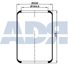 ADR 51817000 - FUELLE SUSPENSION SOLO GOMA