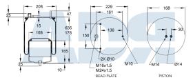 FIRESTONE W01M588545 - FUELLE DE SUSPENSION VOLVO