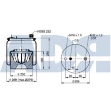 ADR 51501136 - FUELLE SUSPENSION MERCEDES