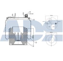 ADR 51506242 - FUELLE SUSPENSION MERCEDES PISTON PLASTICO