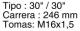 ADR 92540303 - ACTUADOR FRENO TAMBOR T30/30"