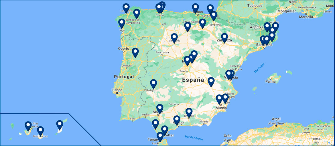 Mapa de nuestros socios